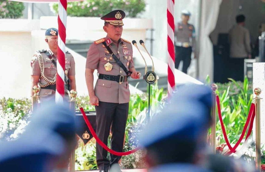 Kapolri Pimpin Upacara Hari Juang Polri 2026 di Surabaya